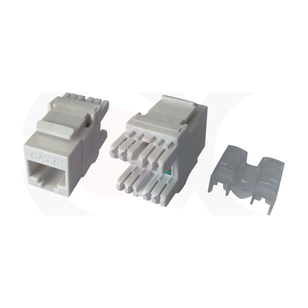MR-KJ-1034 — CAT3 6P4C UTP 180 degree Keystone Jack