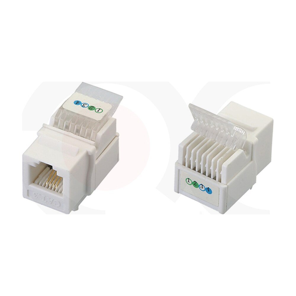 MR-KJ-1035 — CAT3 6P4C UTP Tool-less Keystone Jack