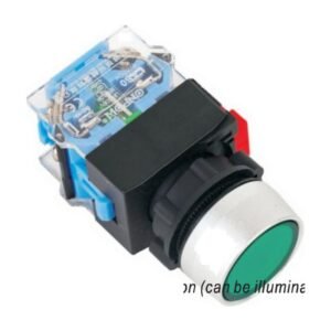 MR-LAS0-A3Y 22 mm Push Button - A3 Round Head, Can Be Illuminated