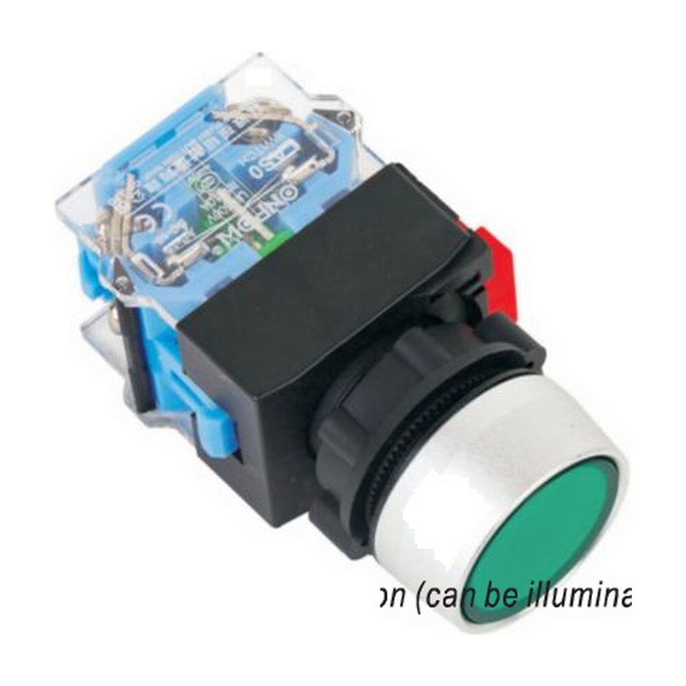 MR-LAS0-A3Y 22 mm Push Button - A3 Round Head, Can Be Illuminated