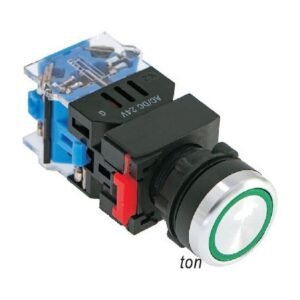 MR-LAS0-B3Y-EA 22 mm Push Button - B3 Round Head, Illuminated Ring