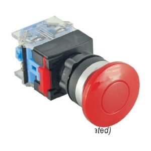 MR-LAS0-B3Y-M 22 mm Mushroom Head Push Button - Ø39 mm B3, Can Be Illuminated