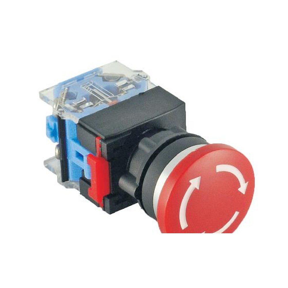 MR-LAS0-B3Y-TS 22 mm Emergency Stop Switch - Ø36 mm, B3 Head