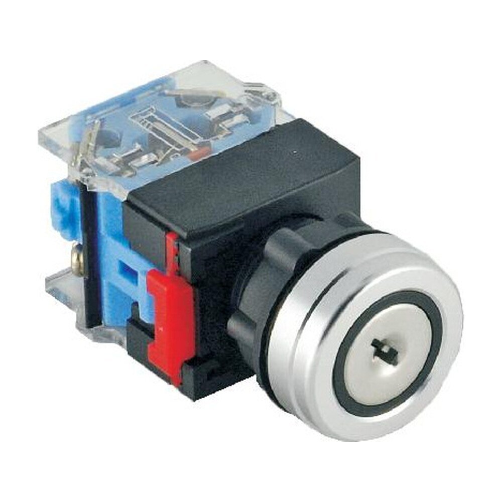 MR-LAS0-B3Y-Y 22 mm Key-Lock Switch - B3 Head, 2 or 3 Position