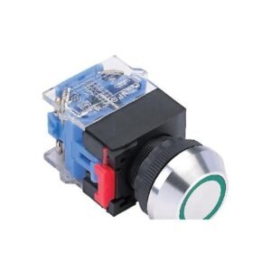 MR-LAS0-K-EB-PB 22 mm Push Button - Aluminium K-Type Head, Illuminated Coloured Ring