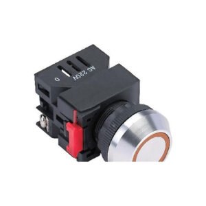 MR-LAS0-K-EB 22 mm Coloured Ring Pilot Lamp - Aluminium K-type head, LED