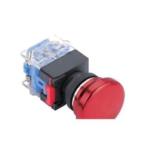 MR-LAS0-K-MB 22 mm Mushroom Head Push Button - Ø40 mm, B Type, Red