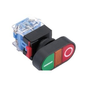 MR-LAS0-K-S 22 mm Double Push Button - I/O, Can Be Illuminated