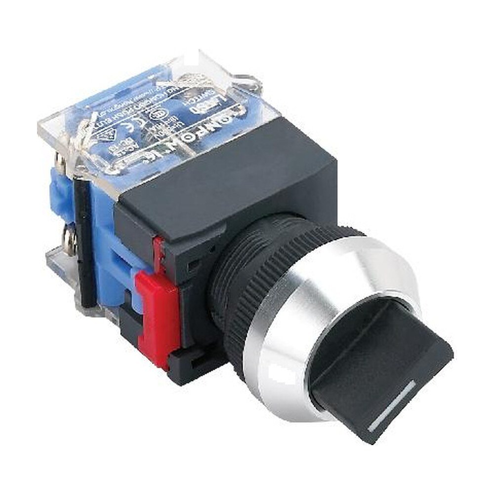 MR-LAS0-K-X 22 mm Selector Switch - Aluminium K-Type Bezel, 2 or 3 Position