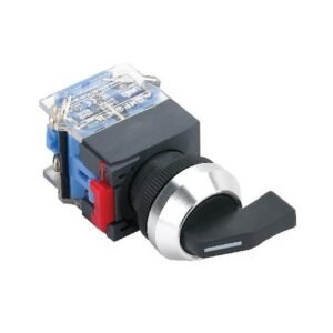 MR-LAS0-K-XA 22 mm A-Type Lever Selector Switch - Aluminium K-Type Bezel, 2 or 3 Position