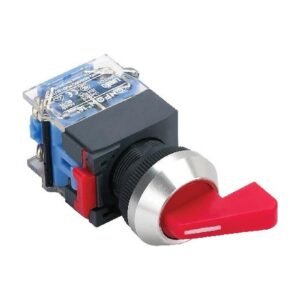 MR-LAS0-K-XB 22 mm B-Type Lever Selector Switch - Aluminium K-Type Bezel, Coloured Lever