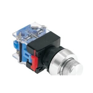 MR-LAS0-K-XD 22 mm D-Type Selector Switch - Aluminium K-Type Bezel, 2 or 3 Position