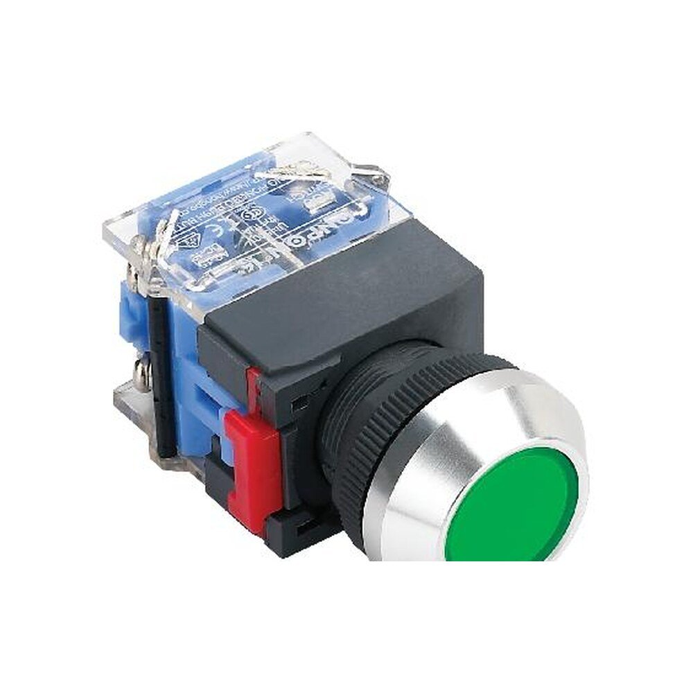 MR-LAS0-K 22 mm Push Button - Aluminium K-type head, Can Be Illuminated
