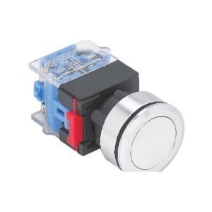 MR-LAS0-K30-P 30 mm Push Button - Flat Metal Head, Ultra-Thin