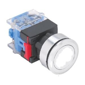 MR-LAS0-K30-P 30 mm Push Button - Flat Metal Head, Ultra-Thin