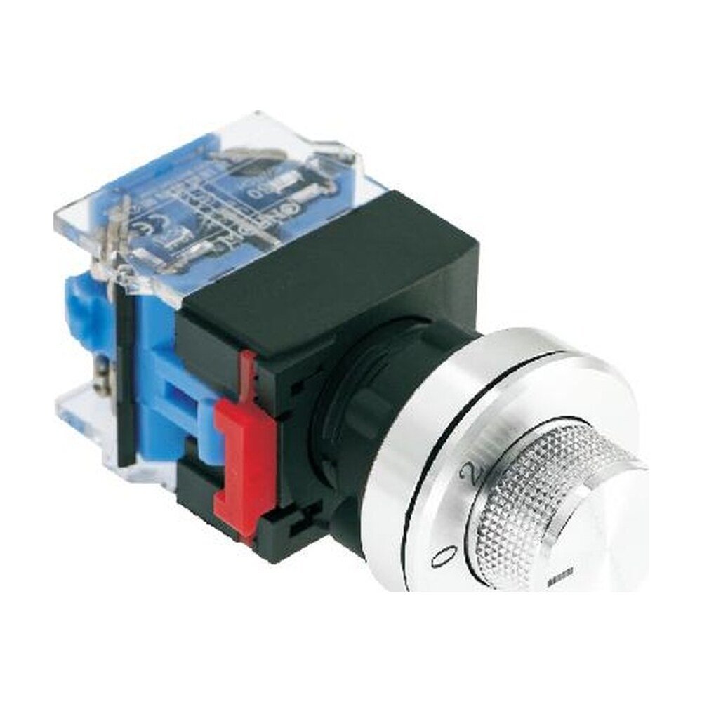 MR-LAS0-K30-XD 30 mm D-Type Selector Switch - Ultra-Thin Aluminium Head, 2 or 3 Position