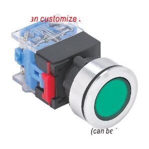MR-LAS0-K30 30 mm Push Button - Ultra-Thin Aluminium Head, Can Be Illuminated