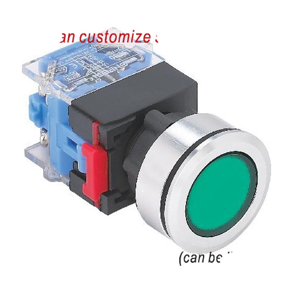 MR-LAS0-K30 30 mm Push Button - Ultra-Thin Aluminium Head, Can Be Illuminated
