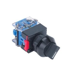 MR-LAS0-KA-X 22 mm Selector Switch - Black Aluminium K-Type Head, 2 or 3 Position