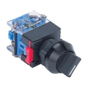 MR-LAS0-KA-X 22 mm Selector Switch - Black Aluminium K-Type Head, 2 or 3 Position