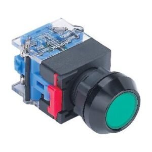 MR-LAS0-KA 22 mm Push Button - Black Aluminium K-Type Head, Can Be Illuminated