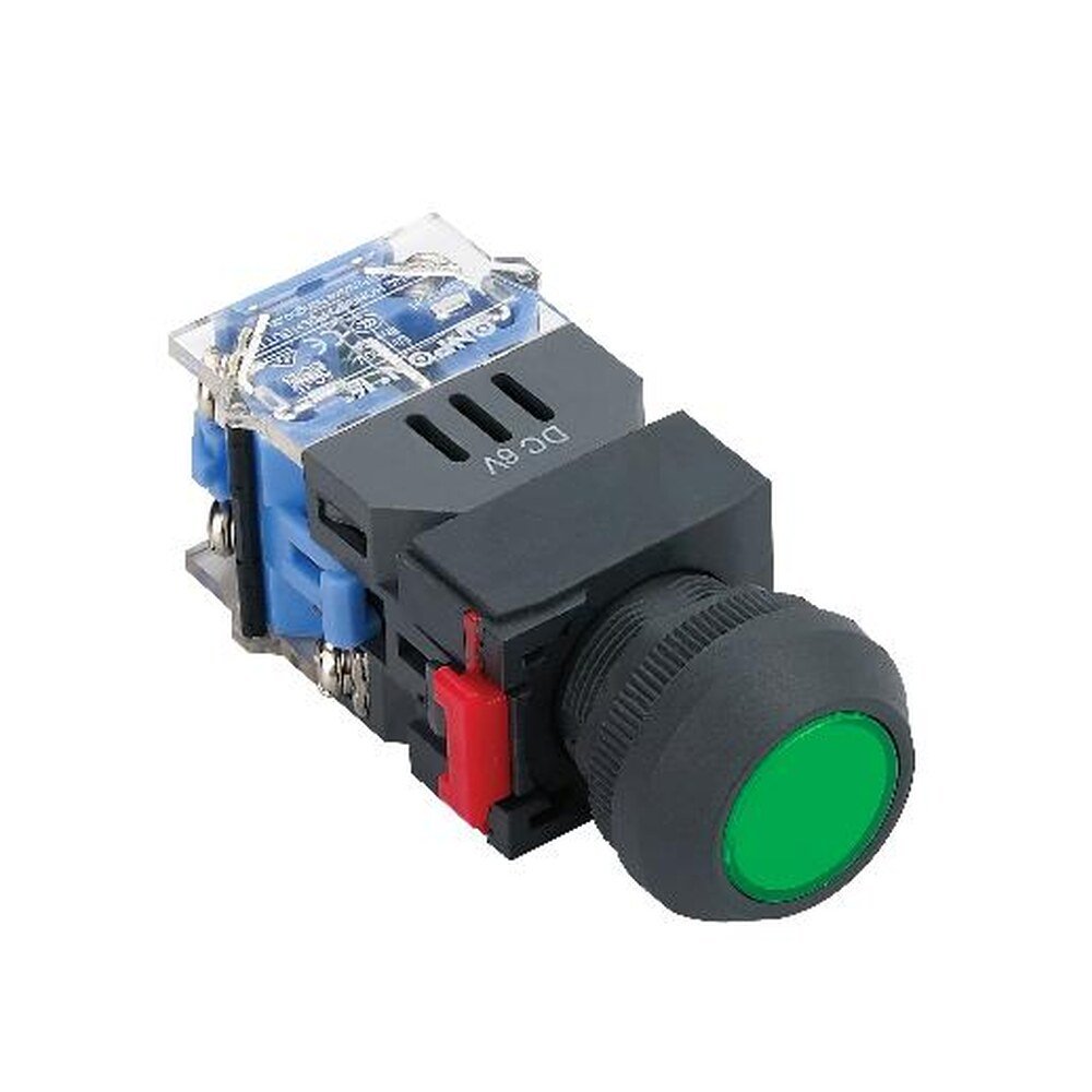 MR-LAS0-KE-PB-LED 22 mm Push Button - Economy Plastic Head, Illuminated