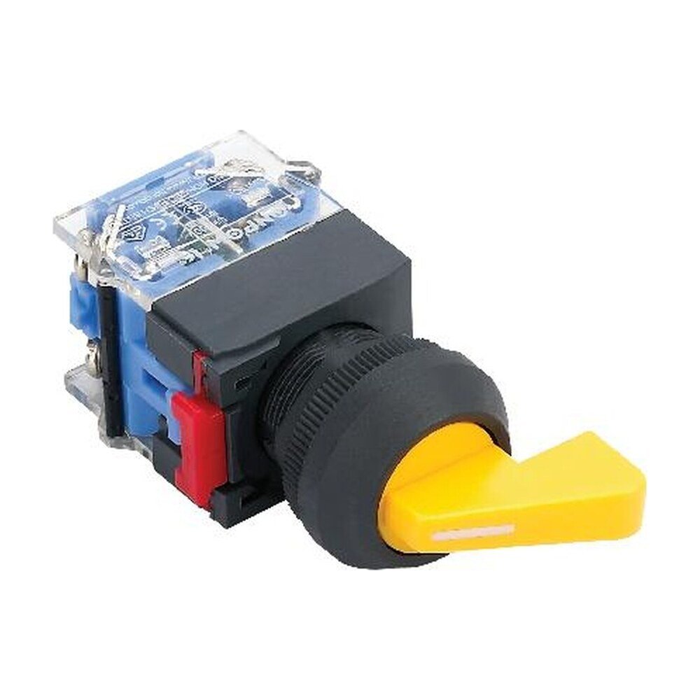 MR-LAS0-KE-XB 22 mm B-Type Lever Selector Switch - Economy Plastic Head, Coloured Lever