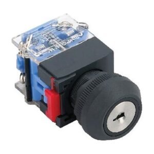 MR-LAS0-KE-YA 22 mm Key-Lock Switch - Economy Plastic Head, 2 or 3 Position