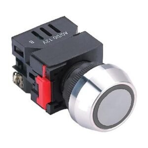 MR-LAS0-L-EA 22 mm Transparent Ring Pilot Lamp – Aluminium Head, LED