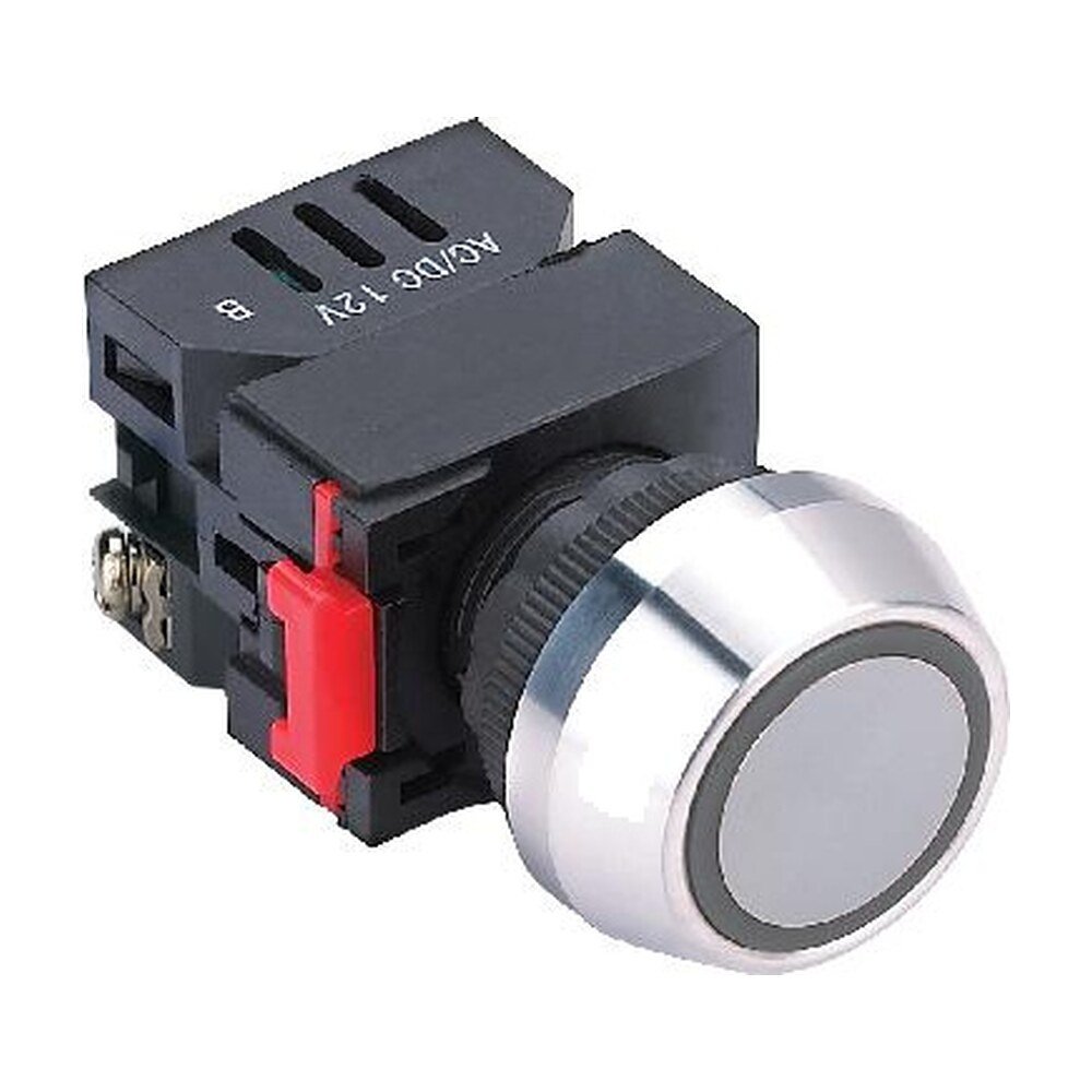 MR-LAS0-L-EA 22 mm Transparent Ring Pilot Lamp - Aluminium Head, LED