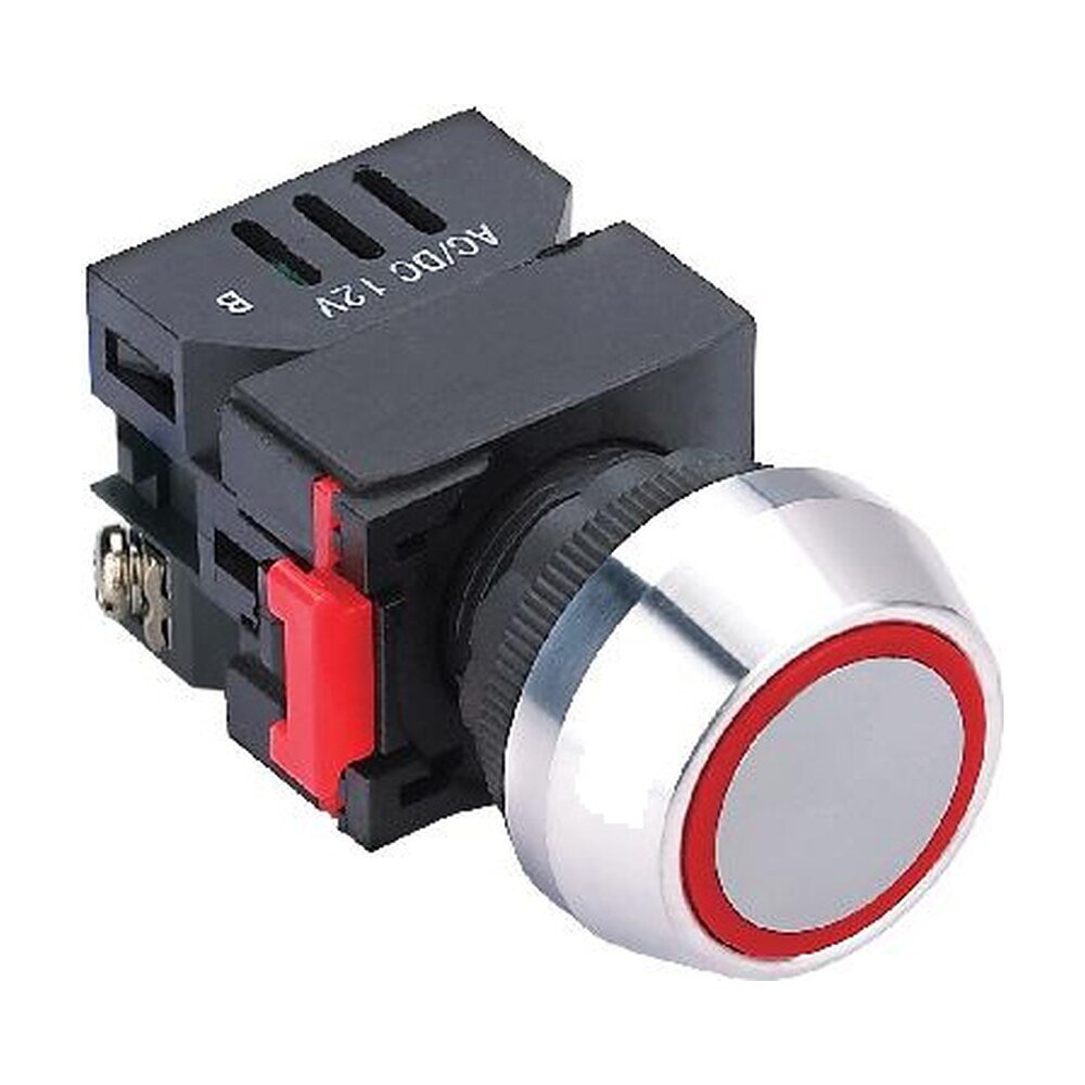 MR-LAS0-L-EB 22 mm Coloured Ring Pilot Lamp - Aluminium Head, LED
