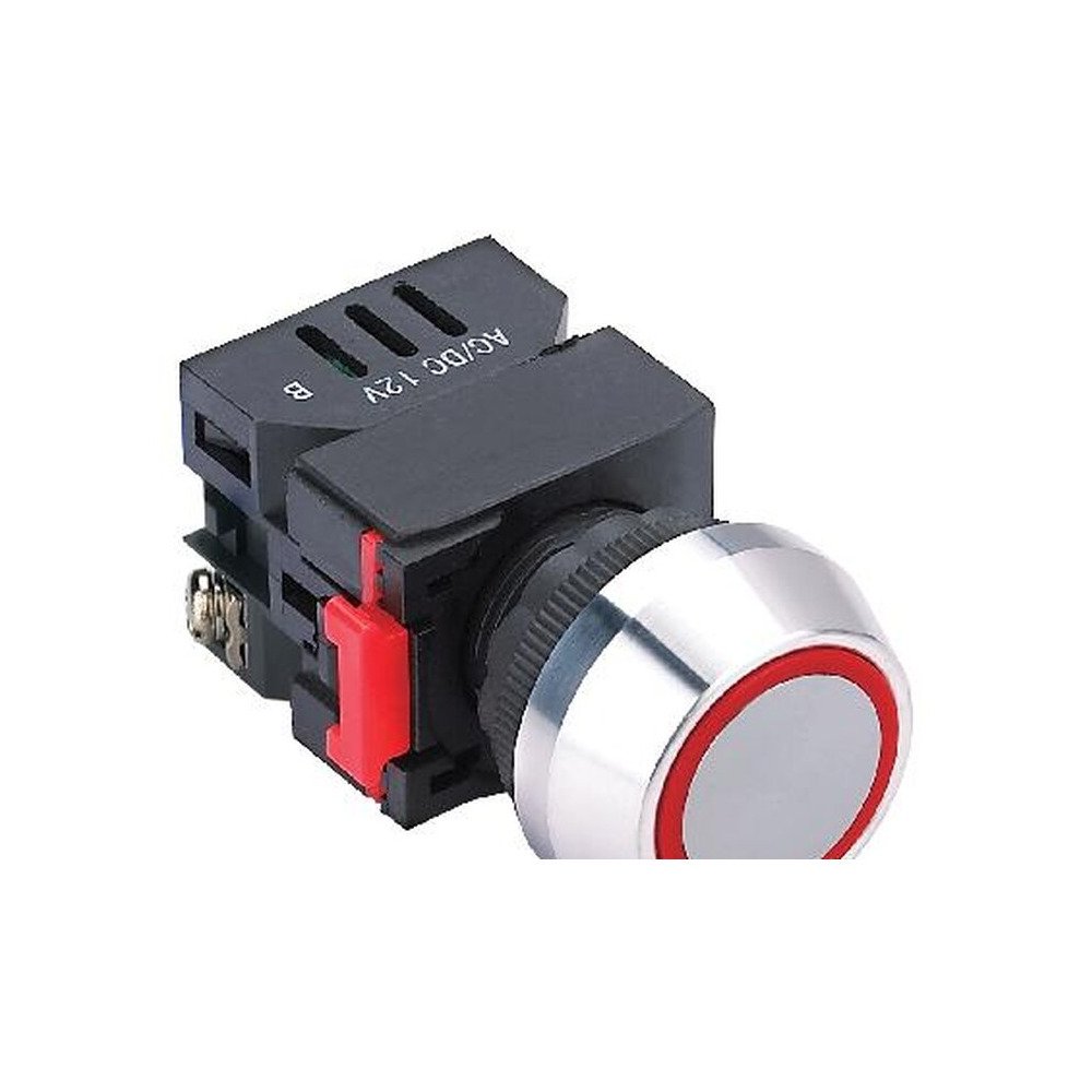 MR-LAS0-L-EB 22 mm Coloured Ring Pilot Lamp - Aluminium Head, LED