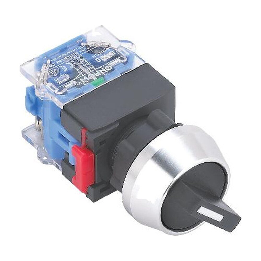 MR-LAS0-L-X 22 mm Selector Switch - Aluminium Bezel, 2 or 3 Position