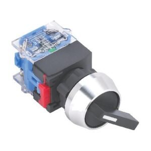 MR-LAS0-L-XB 22 mm B-Type Lever Selector Switch - Aluminium Bezel, 2 or 3 Position