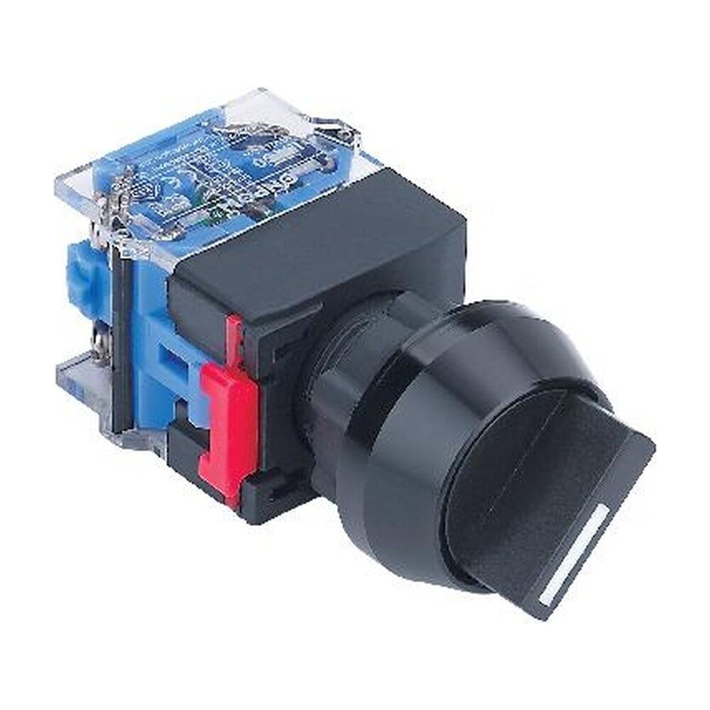 MR-LAS0-LA-X 22 mm Selector Switch - Black Aluminium Head, 2 or 3 Position