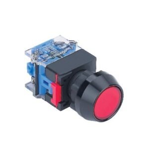 MR-LAS0-LA 22 mm Push Button - Black Aluminium Head, Can Be Illuminated