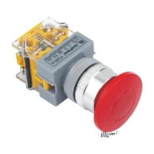 MR-LAS0-Q-M 22 mm Mushroom Head Push Button - Ø40 mm Q, Can Be Illuminated
