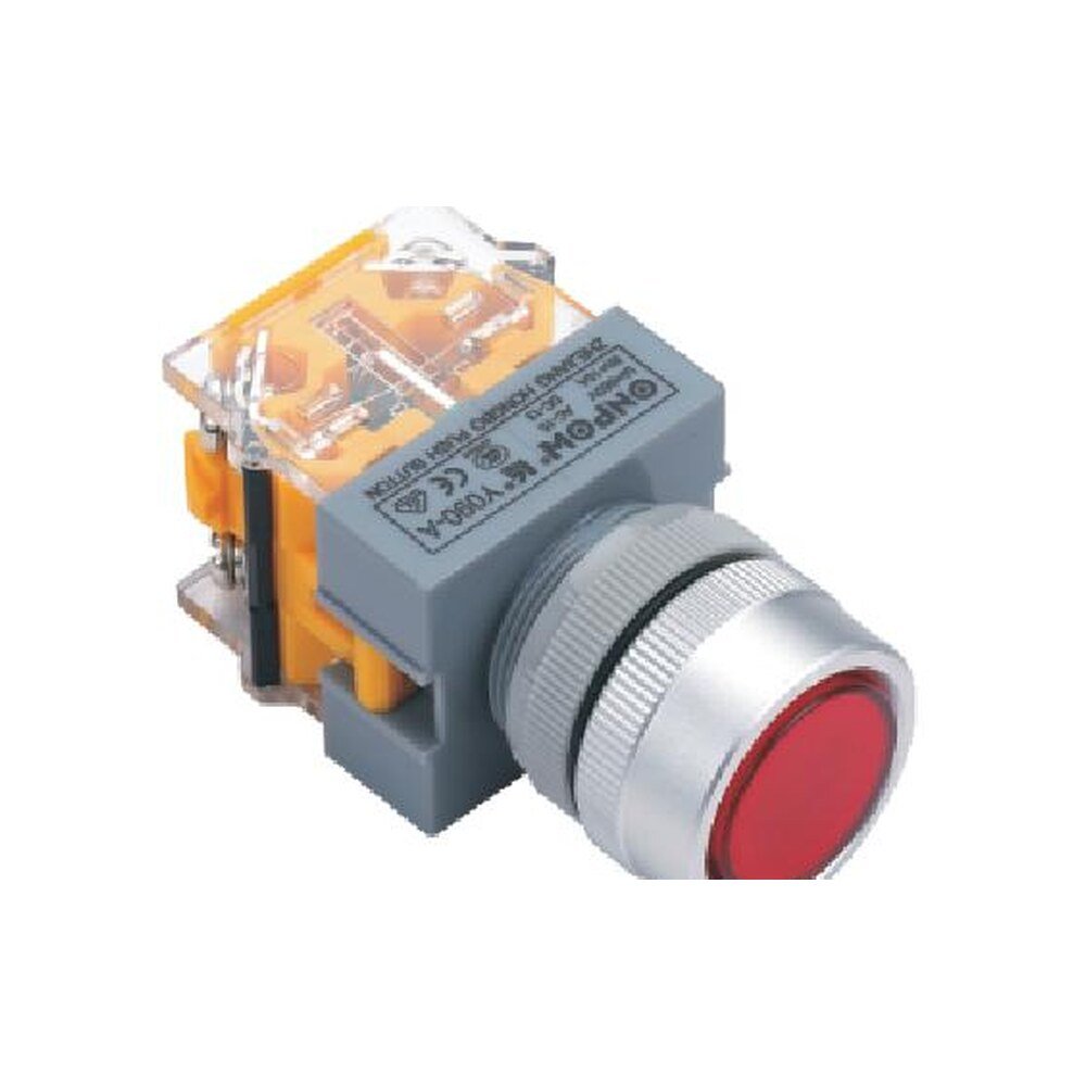 MR-LAS0-Q-S 22 mm Fast-Installation Push Button - Q Flat Head, Can Be Illuminated