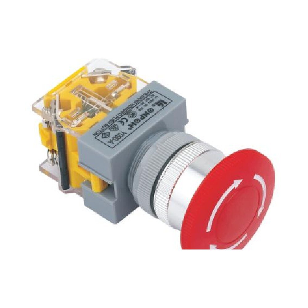 MR-LAS0-Q-TS 22 mm Emergency Stop Switch - Q Head, Can Be Illuminated