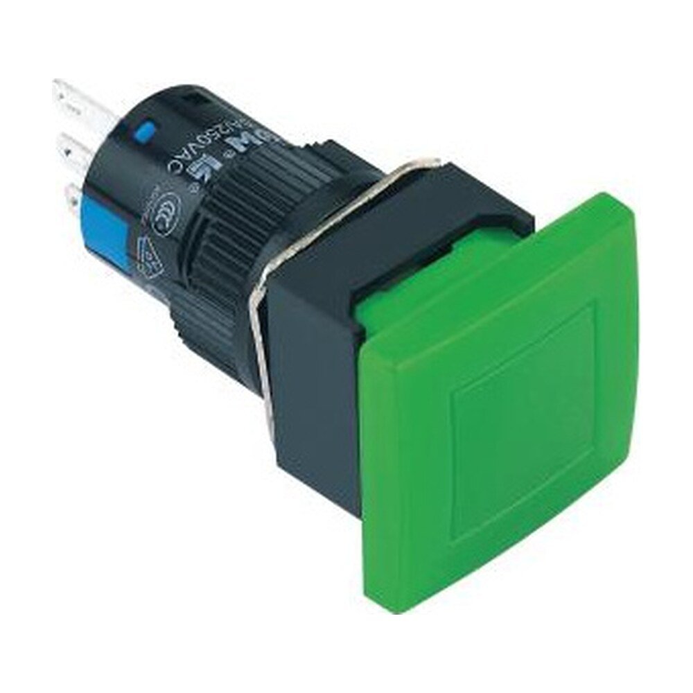 MR-LAS1-ADF 16 mm Big Square Push Button - 23.5 mm Head, Can Be Illuminated