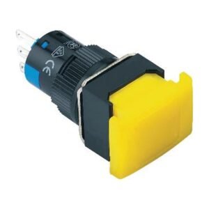 MR-LAS1-ADJ 16 mm Big Rectangular Push Button - 23.5 × 17.5 mm Head, Can Be Illuminated