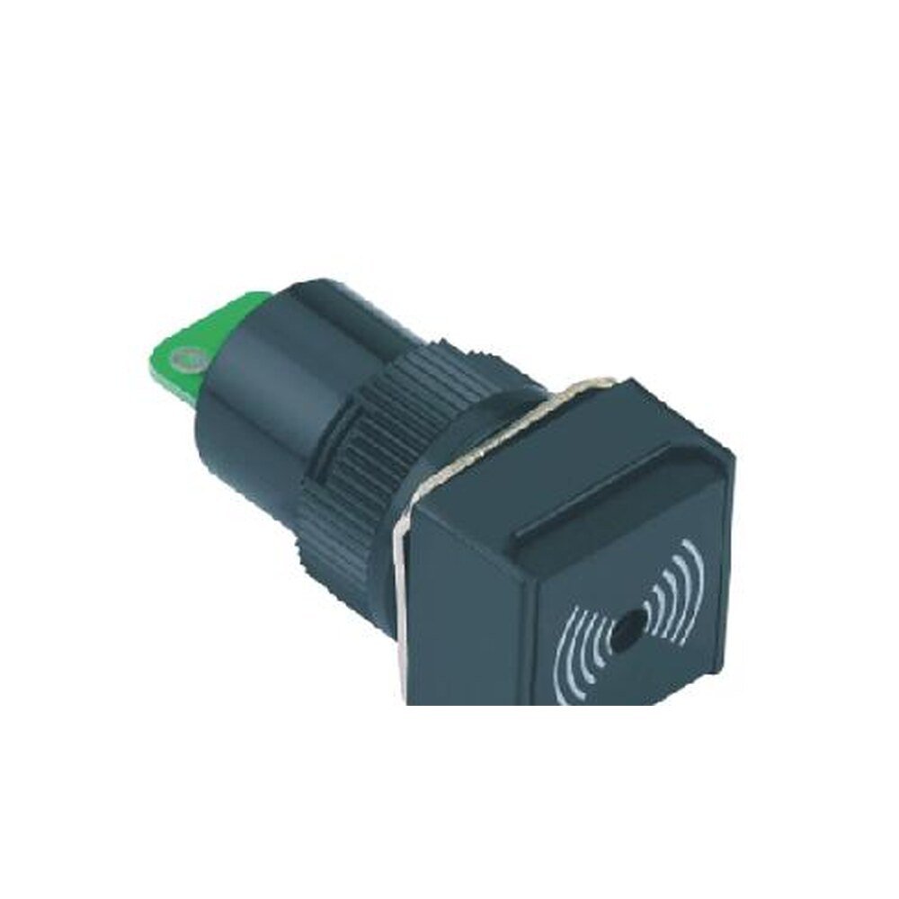 MR-LAS1-AF-B 16 mm Panel Buzzer - Square Head, Continuous Tone