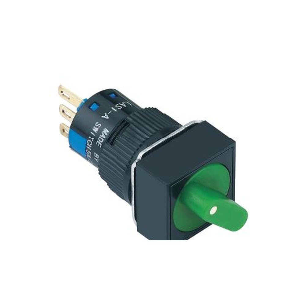 MR-LAS1-AF-X 16 mm Selector Switch - Square Bezel, 2 or 3 Position, Can Be Illuminated