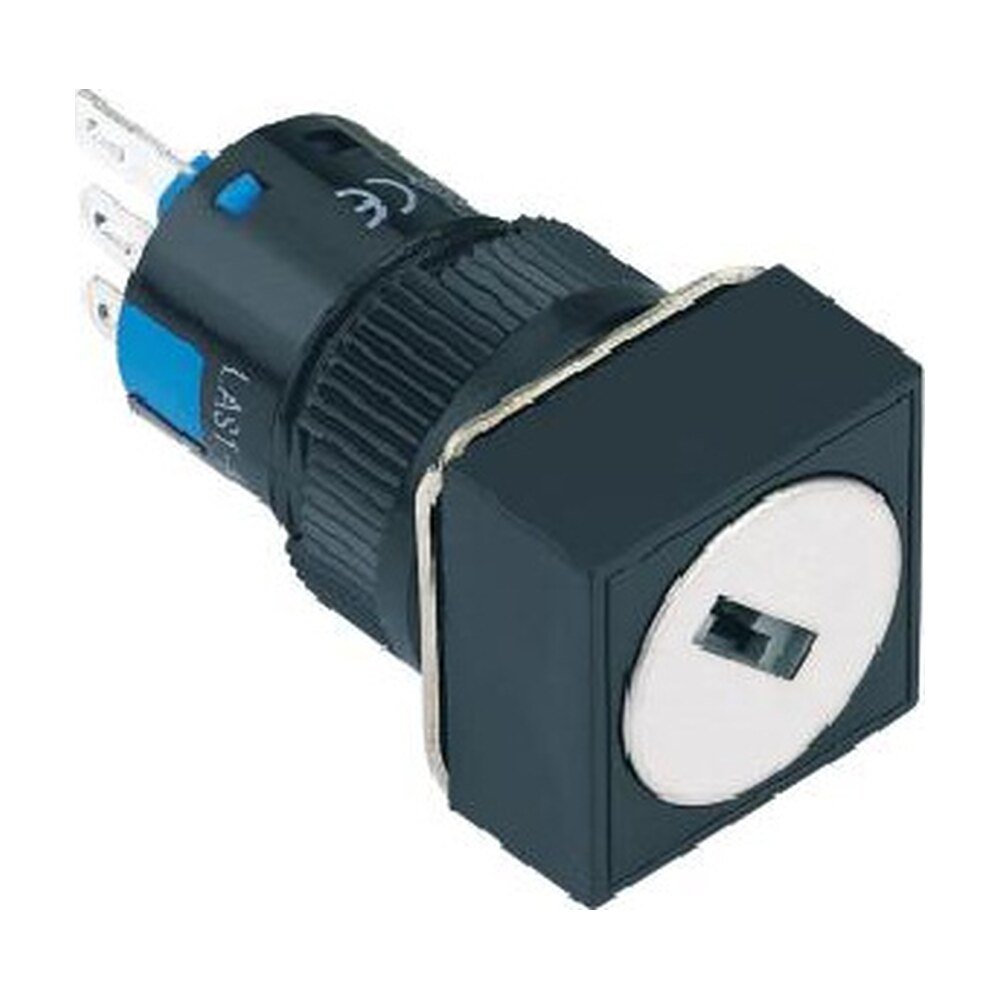 MR-LAS1-AF-Y 16 mm Key-Lock Switch - Square Bezel, 2 or 3 Position