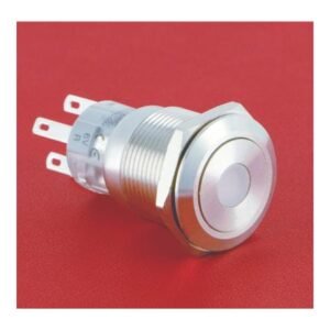 MR-LAS1-AGQ-11D-RGB 19 mm Tri-Colour Anti-Vandal Push Button - RGB Dot Illumination, 1NO1NC, IP65