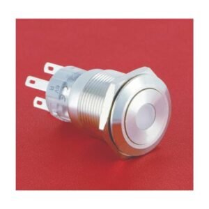 MR-LAS1-AGQ-11D-RGB 19 mm Tri-Colour Anti-Vandal Push Button - RGB Dot Illumination, 1NO1NC, IP65