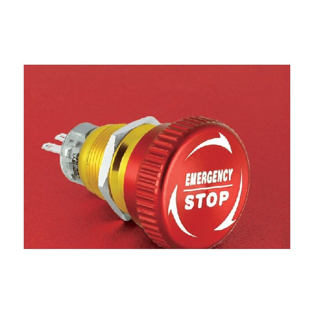 MR-LAS1-AGQ-TSD 19 mm Emergency Stop Button - D-type emergency stop, Ø31.8 mm Head