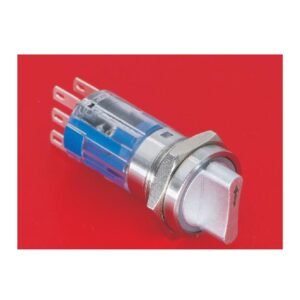 MR-LAS1-AGQ16-X 16 mm Selector Switch - Illuminated Knob, 2 or 3 Position, Stainless Steel