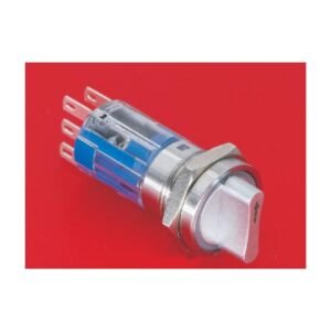 MR-LAS1-AGQ16-X 16 mm Selector Switch - Illuminated Knob, 2 or 3 Position, Stainless Steel