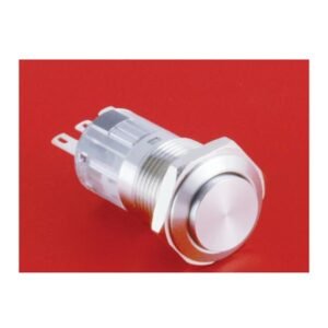 MR-LAS1-AGQ16H 16 mm Snap-Action Metal Push Button - High Round Head, 1NO1NC or 2NO2NC